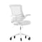 Flash Furniture Gray Mesh Mid-Back Task Chair with Roller Wheels BL-X-5M-WH-GY-RLB-GG - alternate 6